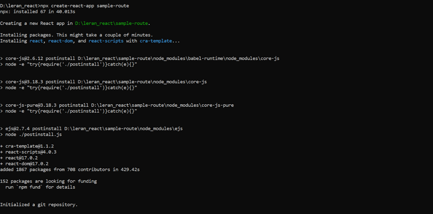 Create Route in React
